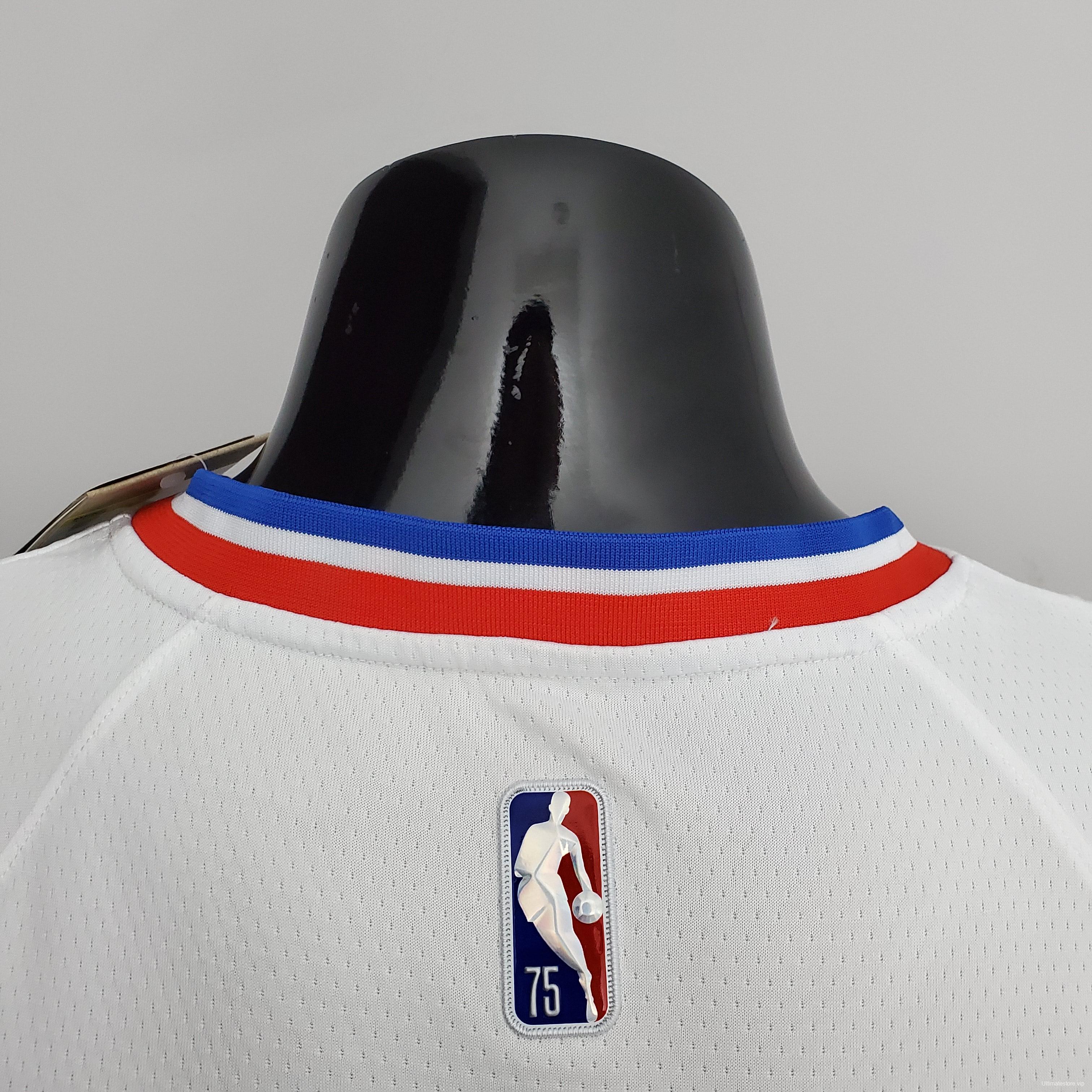 75th Anniversary Philadelphia 76ers SIMMONS#25 White NBA Jersey