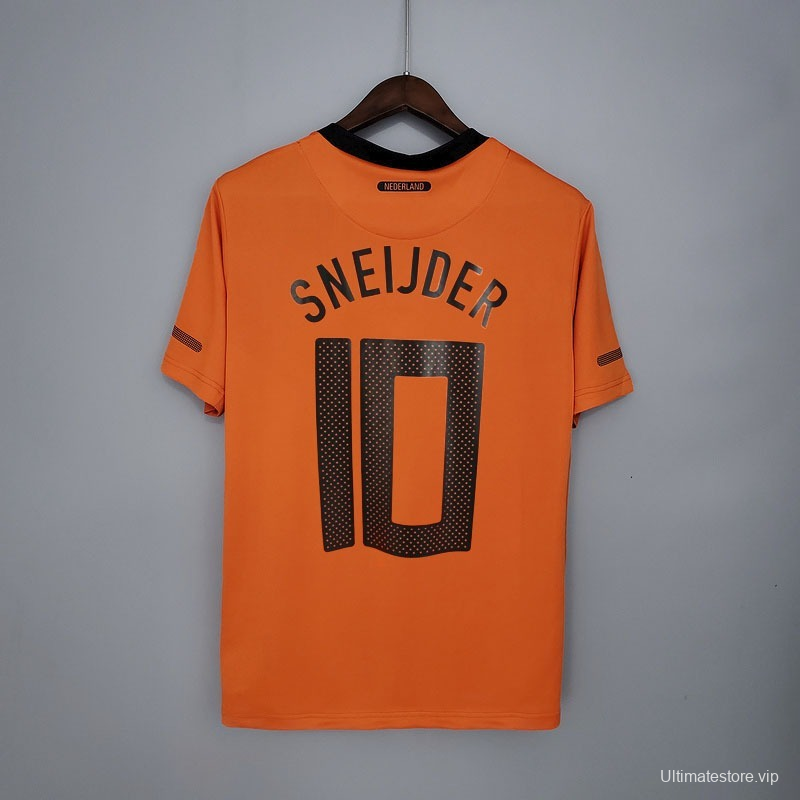 Retro Netherlands 2010 home Soccer Jersey