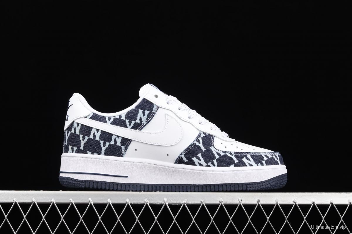 NIKE Air Force 1x07 sail leather spliced low-top casual board shoes 315122-441