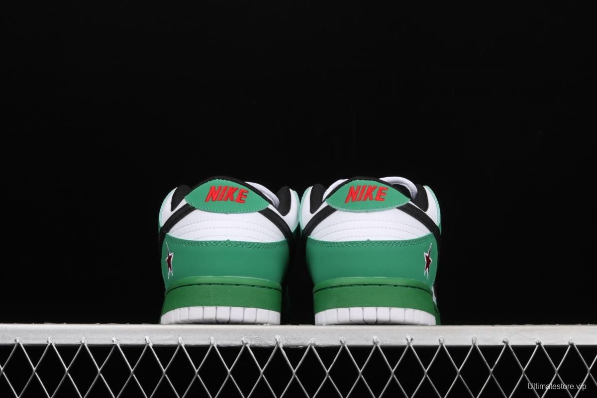 NIKE DUNK SB LoW Heineken Heineken over-limit low-top sports and leisure board shoes 304292-302