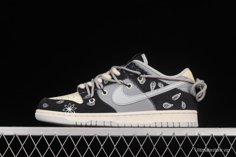 NIKE SB DUNK Low Prm SB Cashew Nut Flower Cashew Flower Elements SB Buckle Backboard Fashion Casual Sneakers DH7913-001