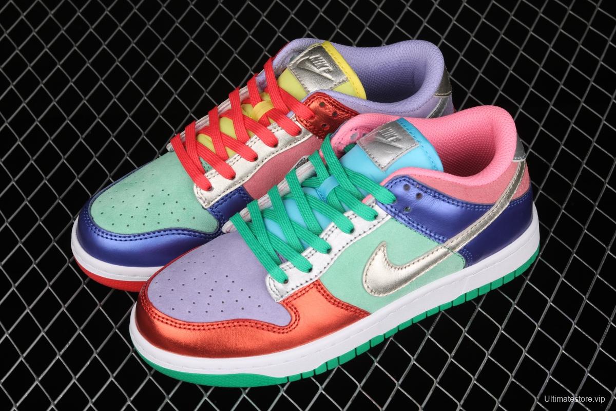 NIKE SB DUNK Low SE Candy Egg 2.0 candy mandarin duck dunk series low side leisure sports skateboard shoes DN0855-600