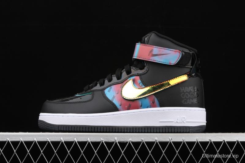 NIKE Air Force 11607 LV8 Good Game video game limits black dazzling laser Velcro high upper board shoes DC0831-101,