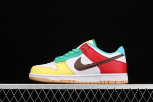 NIKE DUNK Low Free 99 white colorful mandarin duck dunk series low side leisure sports skateboard shoes DH0952-100