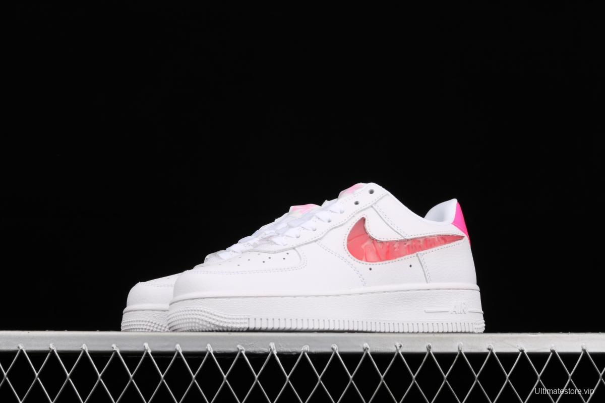 NIKE Air Force 1x 07 Low Valentine's Day jelly hook low side leisure sports board shoes CV8482-100