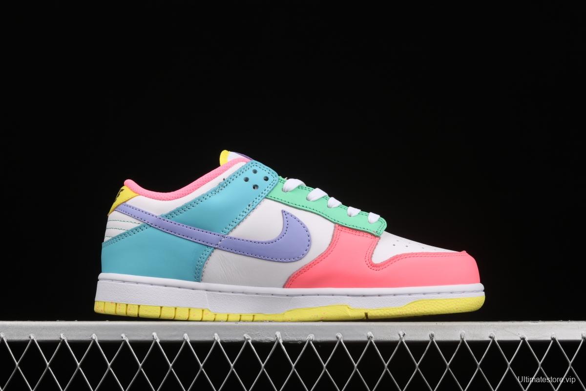 NIKE SB DUNK Low SE Candy egg / candy mandarin duck dunk series low side leisure sports skateboard shoes DD1872-100