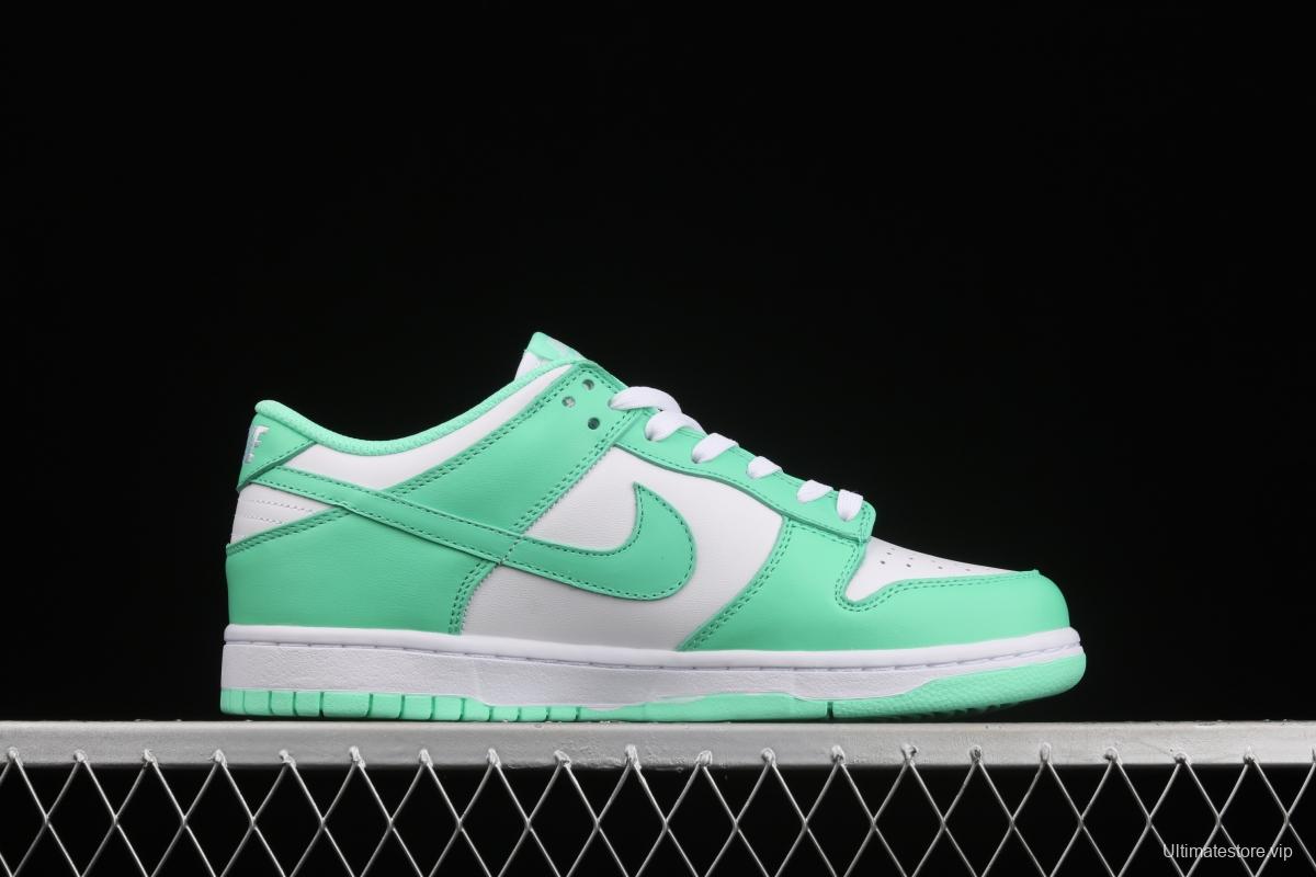 NIKE SB DUNK Low White/Green Glow Tiffany Green White Slam Dunk Series low side leisure sports skateboard shoes DD1503-105