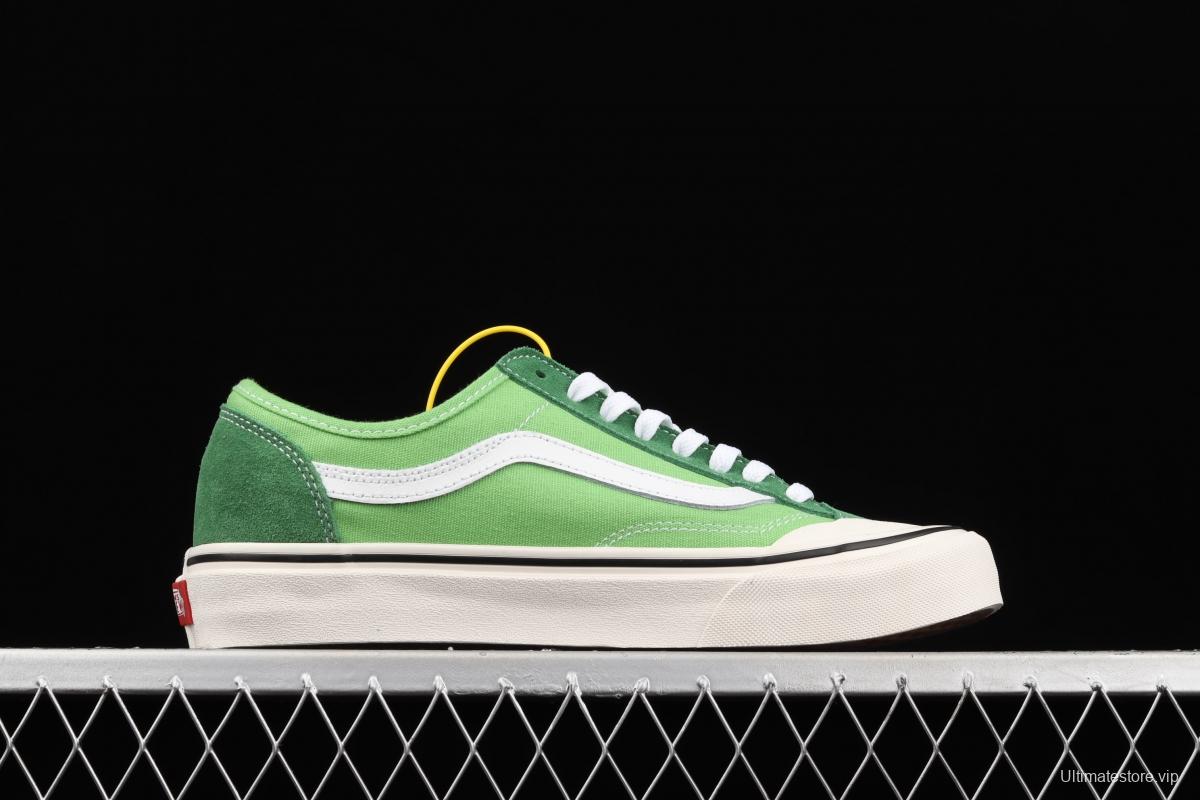 Vans Style 36 avocado green matching low-top sports shoes VN0A4UWI4SY