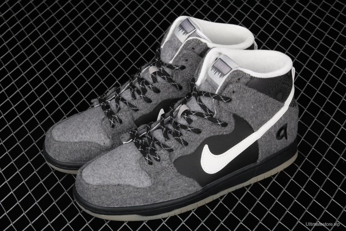 Premier x NIKE SB DUNK High Petosky joint style high-top casual skateboard shoes 645986-010