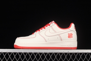 Undefeated x NIKE Air Force 1o07 Low low-top casual board shoes UN1315-801co-branded in white and red