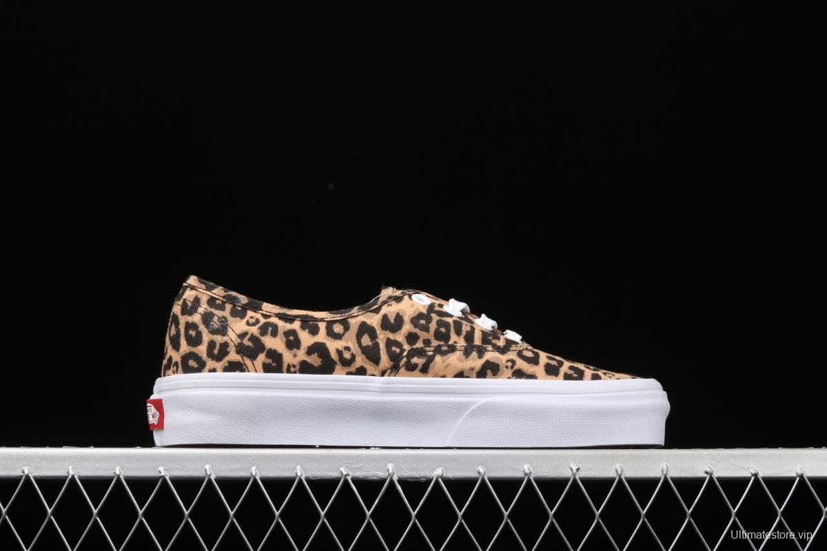 Vans Authentic 2021SS official website limited leopard print low-top casual board shoes VN0AODUNQQ