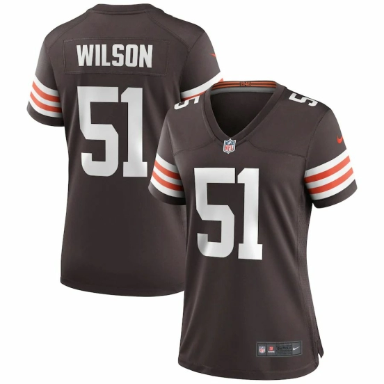 Women's Mack Wilson Brown Player Limited Team Jersey