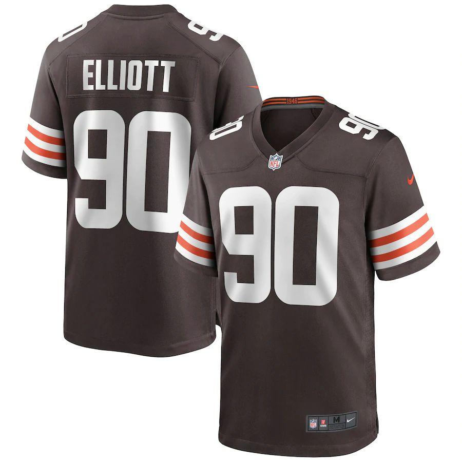 Men's Jordan Elliott Brown Player Limited Team Jersey