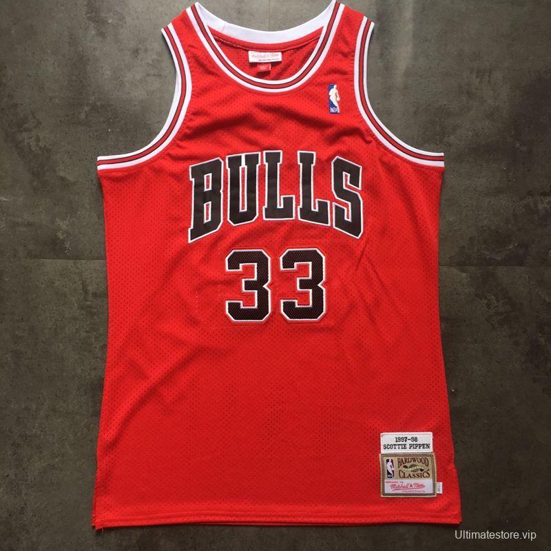 Men's Scottie Pippen Red Retro Classic Team Jersey