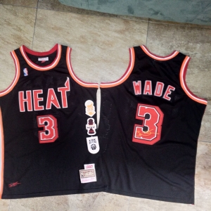 Men's Dwyane Wade Black Retro Classic Team Jersey