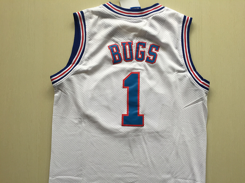 Bugs 1 Movie Edition White Basketball Jersey