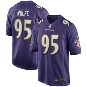 Men's Derek Wolfe Purple Player Limited Team Jersey