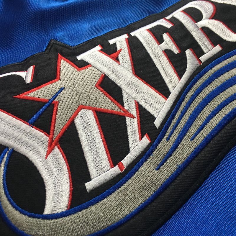 Men's Allen Iverson Blue Retro Classic Team Jersey