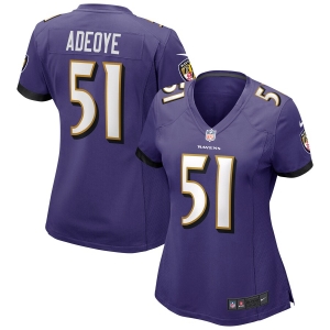 Women's Aaron Adeoye Purple Player Limited Team Jersey