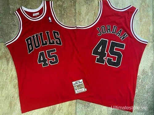 Men's Michael Jordan Red Retro Classic Team Jersey