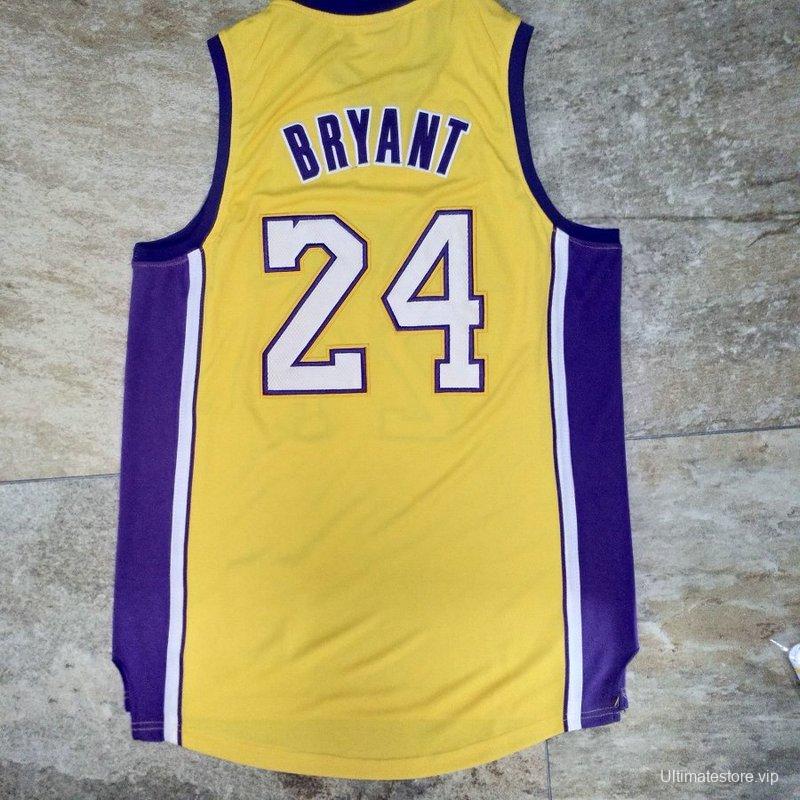 Men's Kobe Bryant Yellow Retro Classic Team Jersey