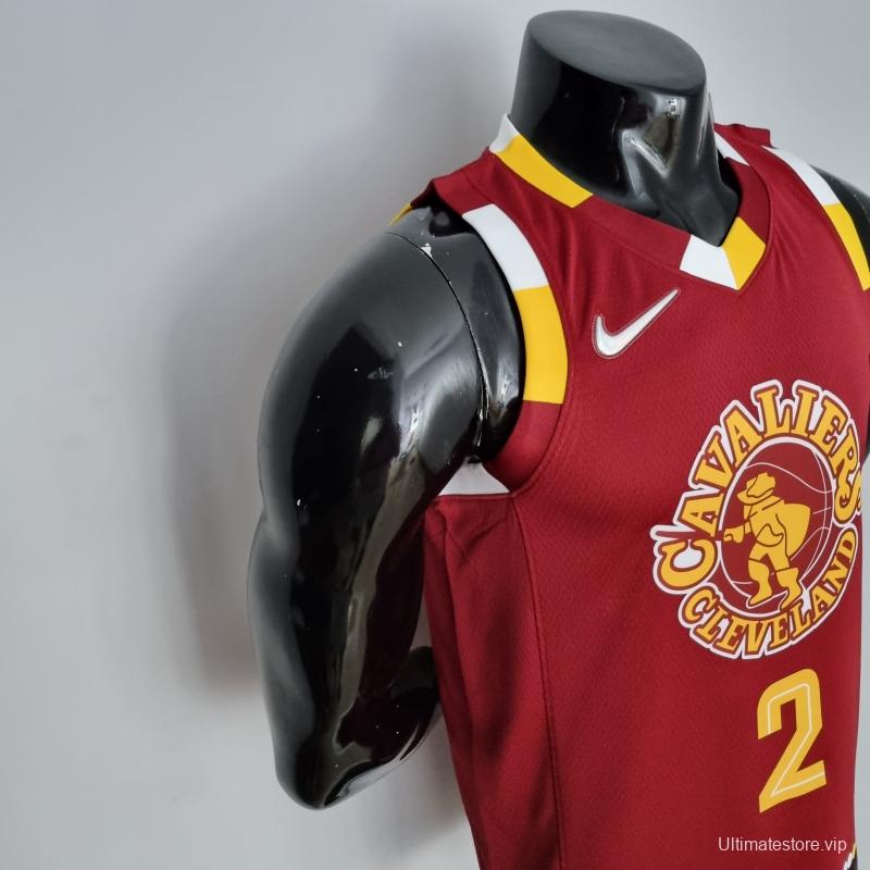 2022 Cleveland Cavaliers Irving#2 Urban Edition Red NBA Jersey