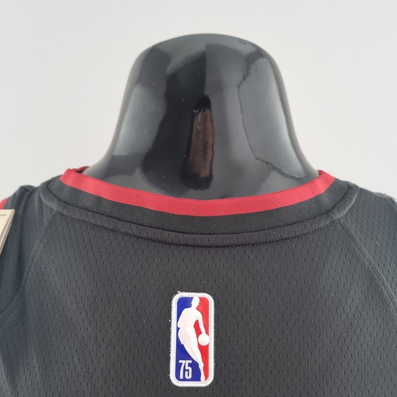 75th Anniversary Miami Heat BUTLER#22 Black NBA Jersey