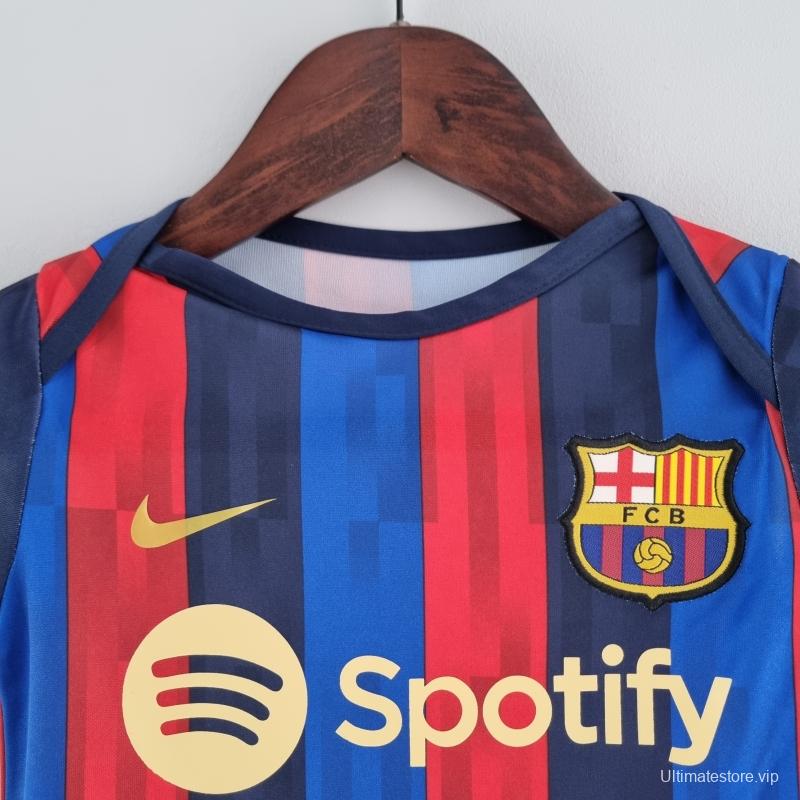 22/23 Barcelona Home Baby 6-12 Month KM#0022 9-12 Soccer Jersey