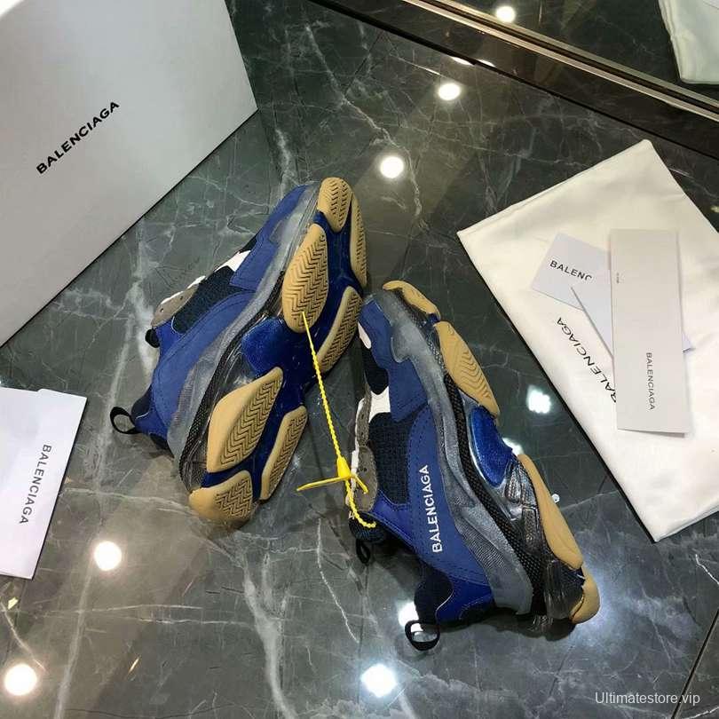 Men/Women Balenciaga Triple S Sneaker Navy