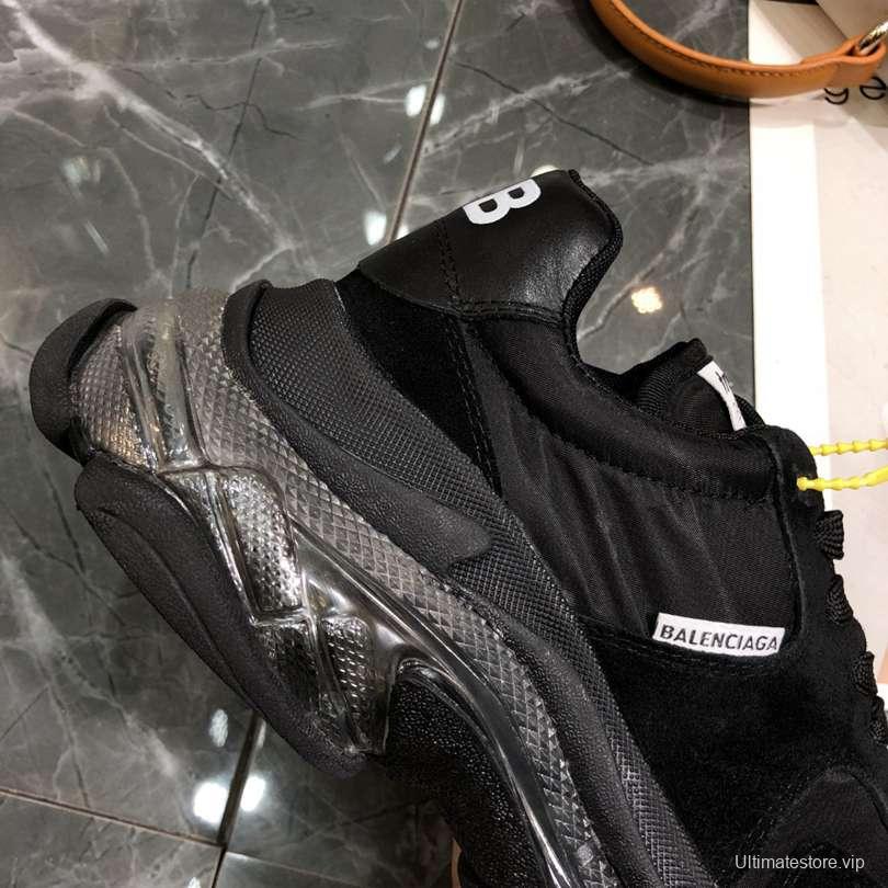 Men/Women Balenciaga Triple S 2.0 Black Sneaker