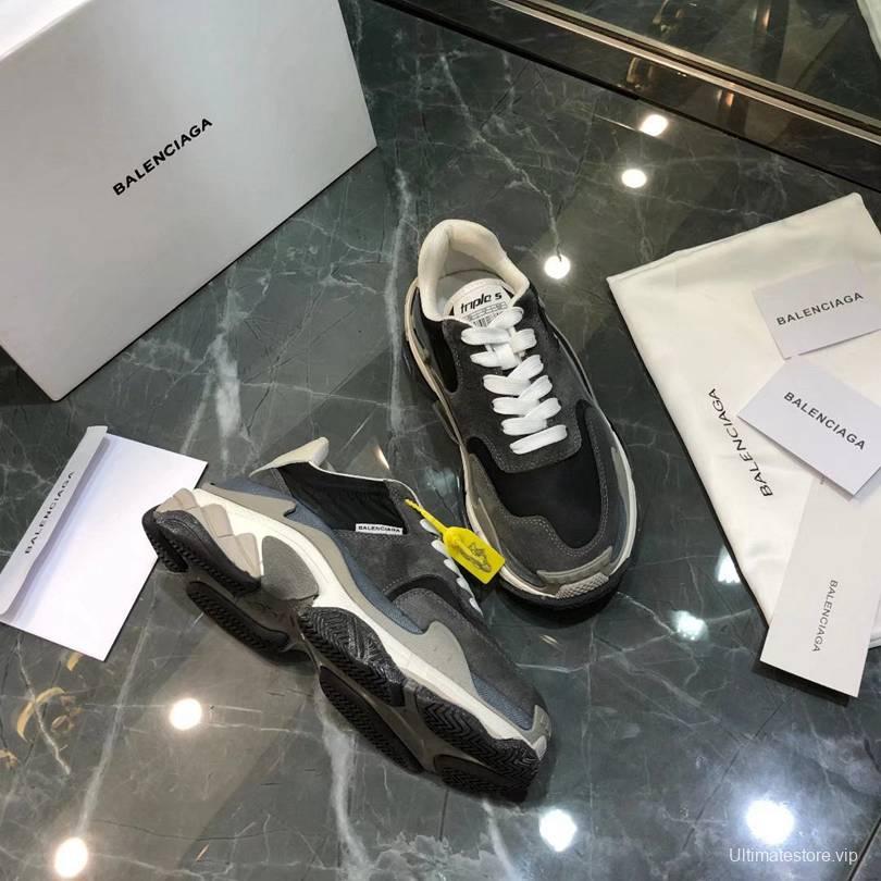 Men/Women Balenciaga Triple S Sneaker Dark Grey Item 6380340