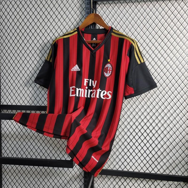 Retro 2013-14 AC Milan Home Jersey