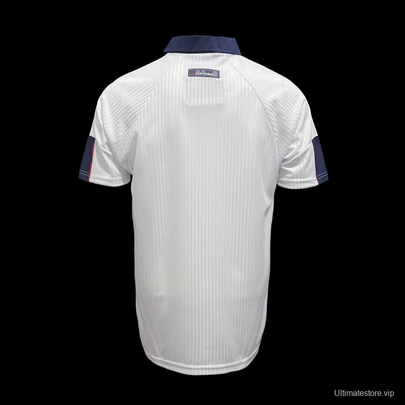 Retro 1998 England Home Soccer Jersey