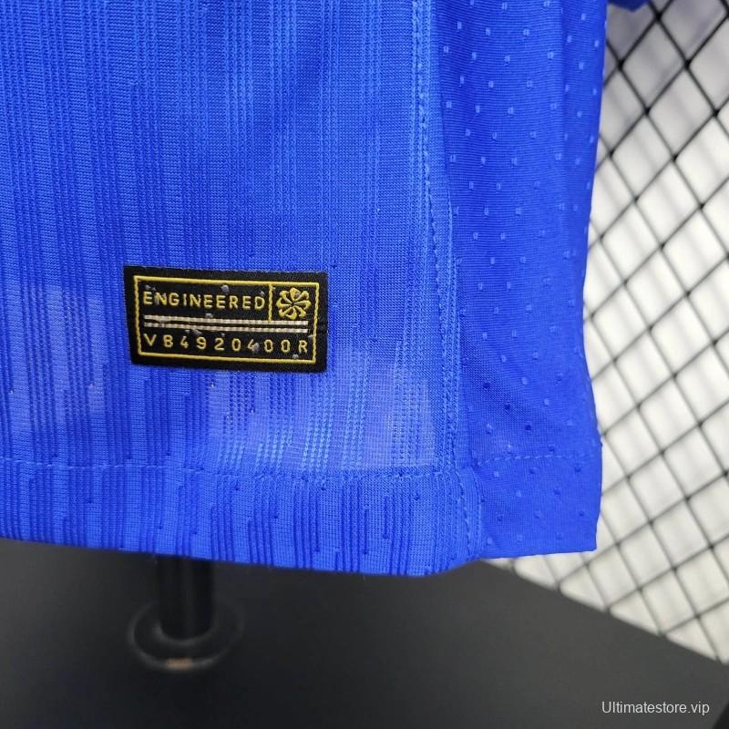 Player Version 2024 France Home Long Sleeve Jersey