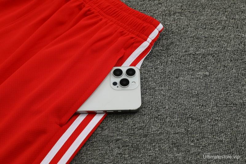 23/24 Bayern Munich Red Cotton Short Sleeve Jersey+Shorts