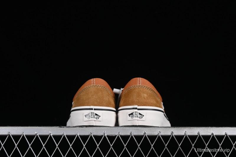 Vans Old Skool Reissue 136 High-End Series Round Toe Orange Canvas Vulcanized Shoes - VN000MT6BKQ