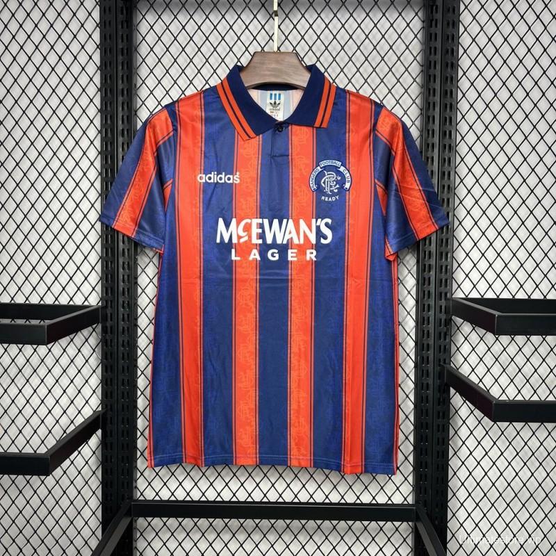 Retro 93/94 Glasgow Rangers Away Red Jersey