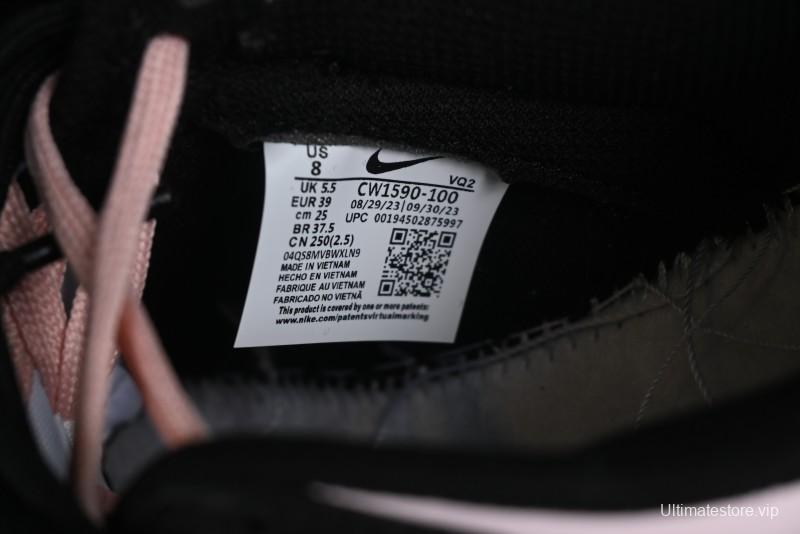 Nike Dunk Low Custom Deconstructed Strap Casual Sneakers in Black Pink - CW1590-100