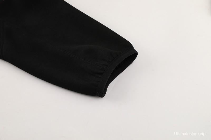 24/25 Nike Black Hoodie Full Zipper Jacket +Long Pants