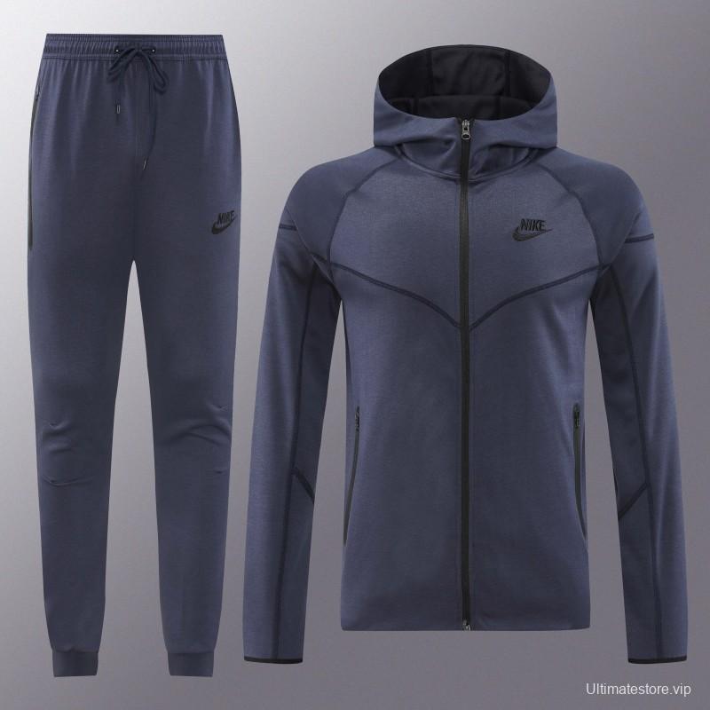 24/25 Nike Navy Hoodie Full Zipper Jacket +Long Pants