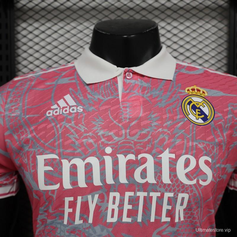 Player Version 24/25 Real Madrid Pink Dragon Special Jersey