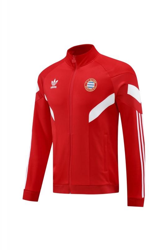 24/25 Bayern Munich Red Full Zipper Jacket +Long Pants