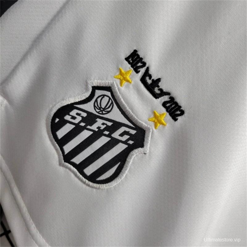 11/12 Retro Santos Home Shorts Jersey