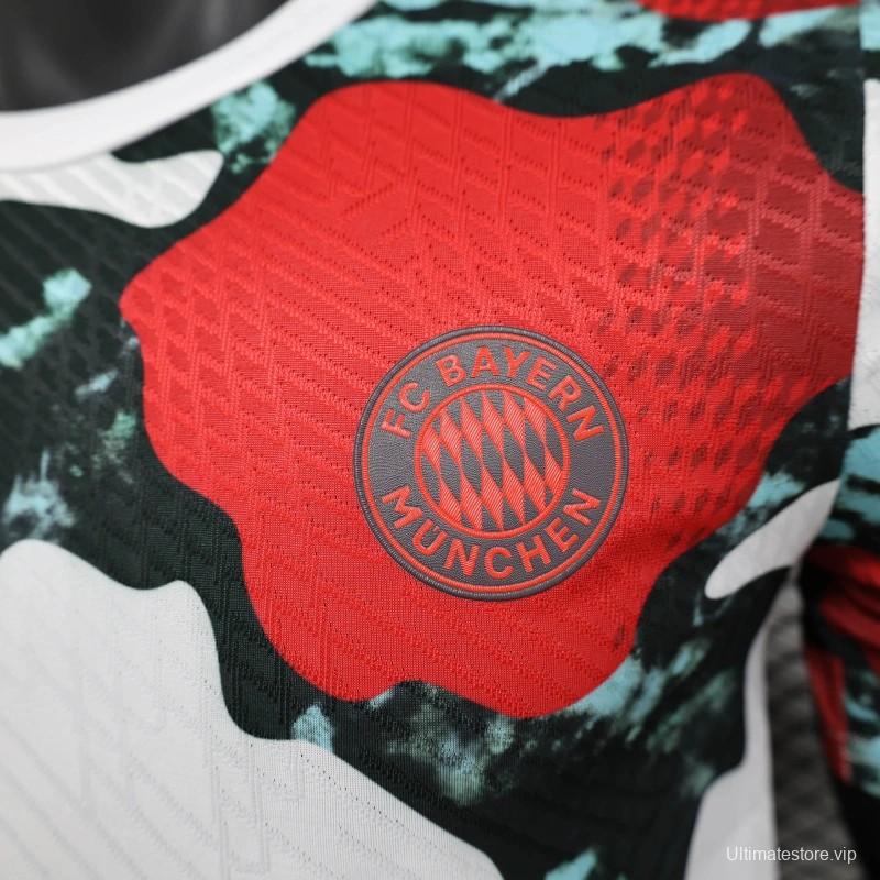 Player Version 24/25 Bayern Munich Pre-Match Jersey With Special Patterns