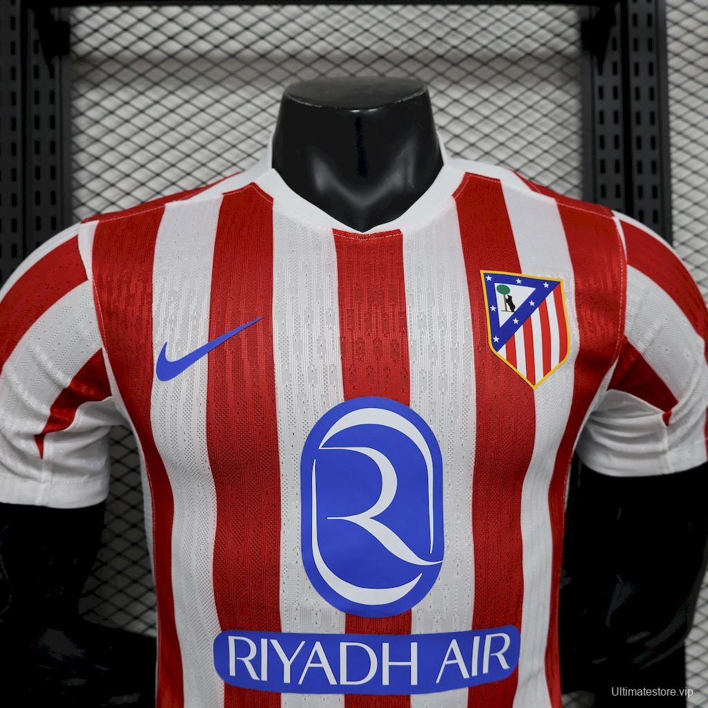 2025/26 Player Version Atletico Madrid Home Jersey