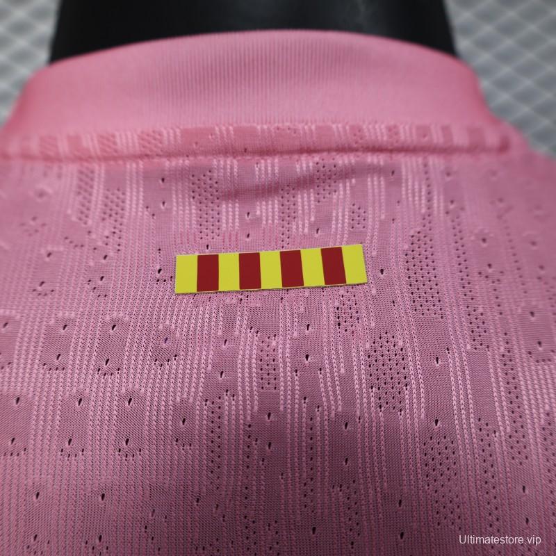 Player Version 25/26 FC Barcelona 125Th Anniversary Special Pink with Spotify Sponsor Jersey