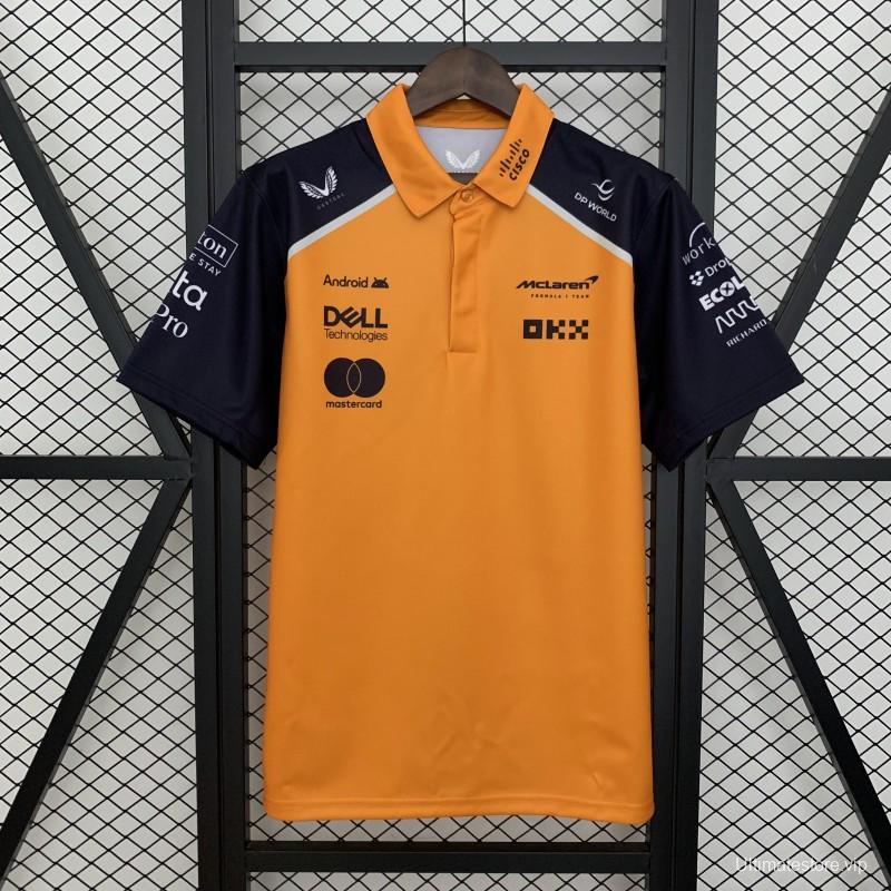 2025 Polo F1 Formula  Orange Mclaren  Jersey