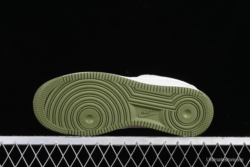 Nike Air Force 1 '07 Low LV Collaboration - Beige Green Double Swoosh Casual Sneakers - XZ6188-003