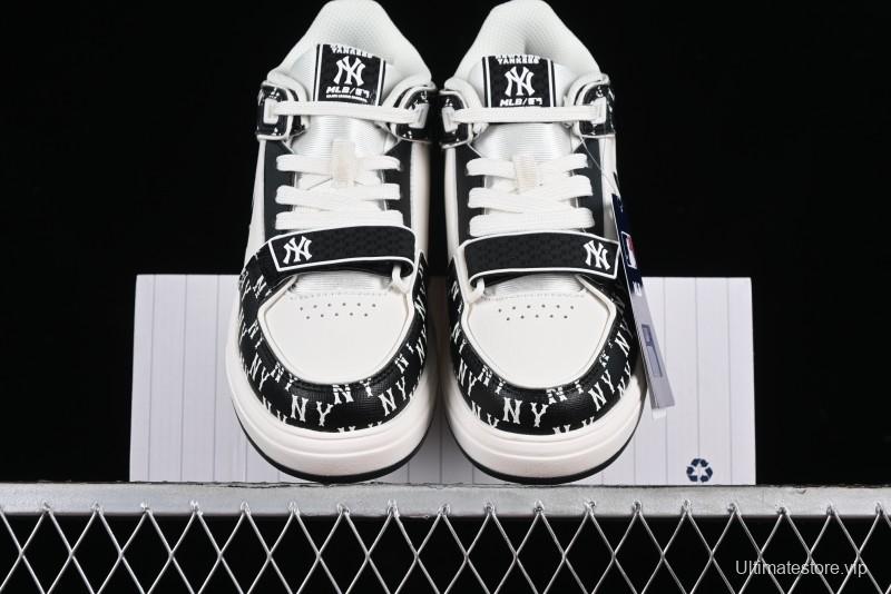 MLB Chunky Liner New York Yankees Hook & Loop Lightweight Platform Sneakers with 6cm Height Increase - 3ASXLM13N50BKS