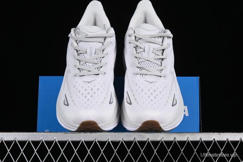 HOKA ONE ONE CLIFTON 9 Running Shoes with Lightweight Knit Mesh and Enhanced Cushioning - 1127895 NCWT